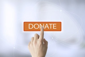 hand touch donate