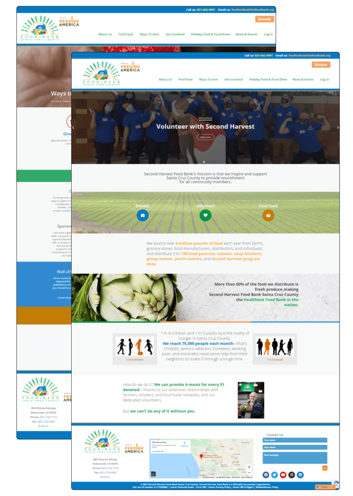 website design with CTAs